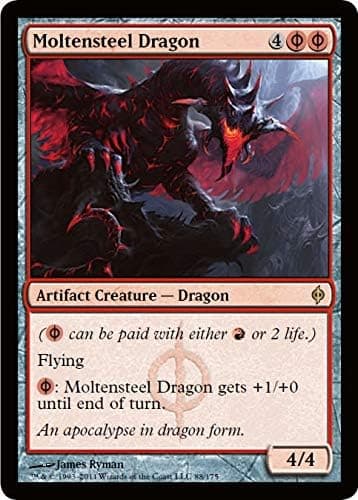 Magic: the Gathering - Moltensteel Dragon - New Phyrexia