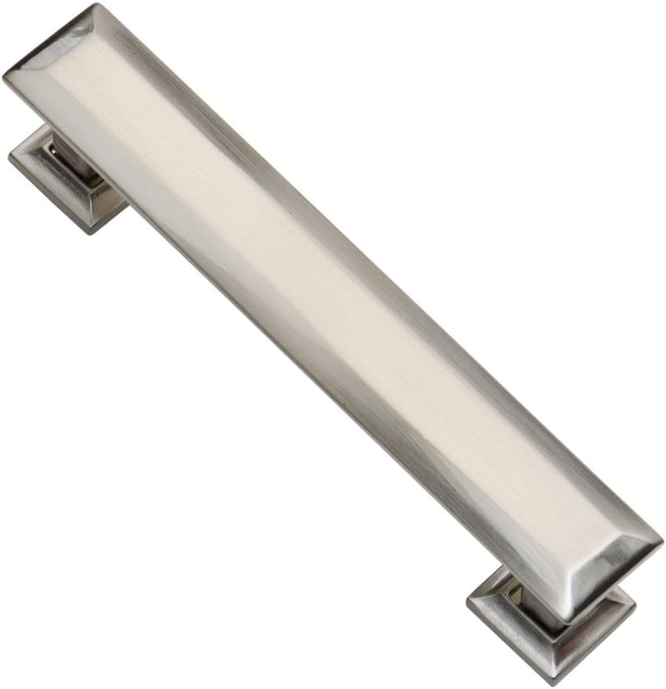 Southern Hills Brushed Nickel Cabinet Pulls - 4 Inch Cabinet Pulls Brushed Nickel - 5 Pack - Nickle Kitchen Cabinet Pull, Satin Nickel Cabinet Hardware, Kitchen Cabinet Handles Silver - SHKM005-SN-5