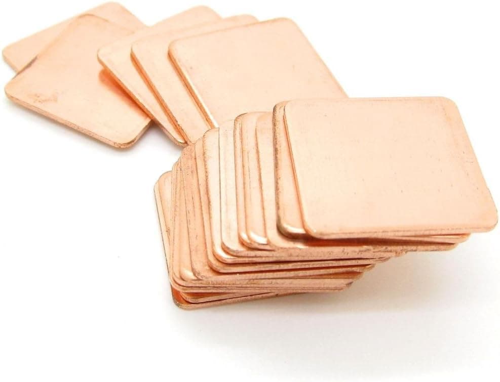 IC Chipset GPU CPU Thermal Heatsink Copper Pad Shim Size 20 x 20 x 0.3mm Pack of 20