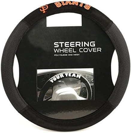 Fremont Die MLB Unisex-Adult Poly-Suede Steering Wheel Cover