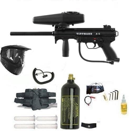 TIPPMANN A5 Gun 4+1 Xray MEGA Set + Remote + Neck Guard