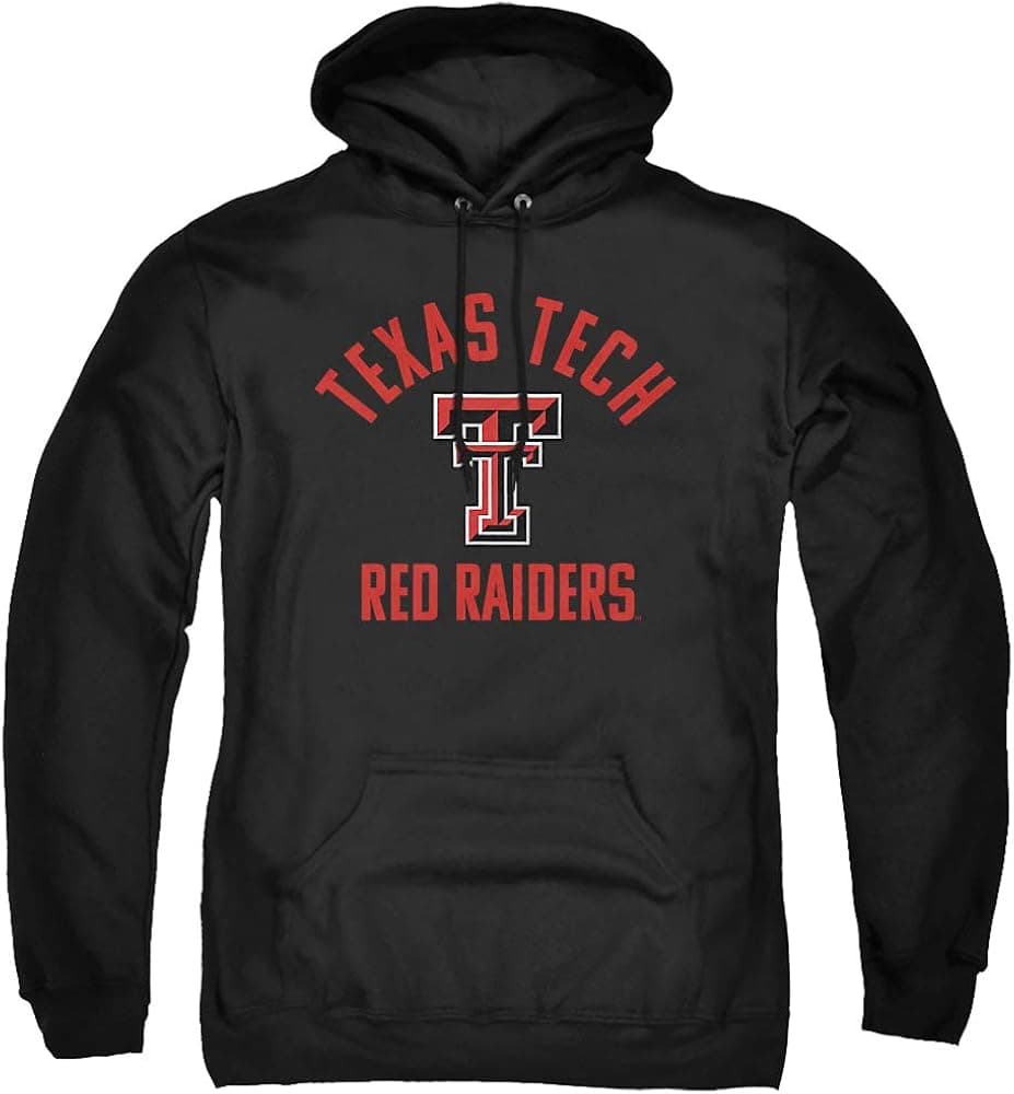 Texas Tech University Official Raiders Logo Unisex Adult Pull-Over Hoodie