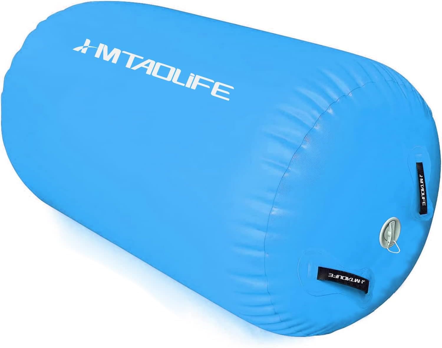 Hmtaolife Inflatable Gymnastic Training Mat Air Tumbling Track Mats Yoga Barrel Air Roller for/Home/Backyard/Water/Cheerleading,10ft Length,3.3ft Width,0.33ft Thickness,with Electric Air Pump