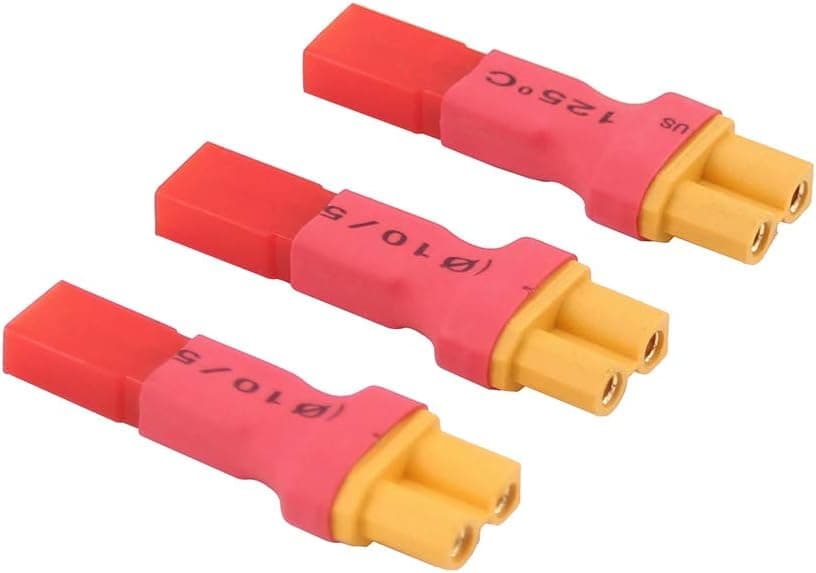 OliRC 3pcs XT30 / XT-30 Female to JST Connector Adapter(C94-3)