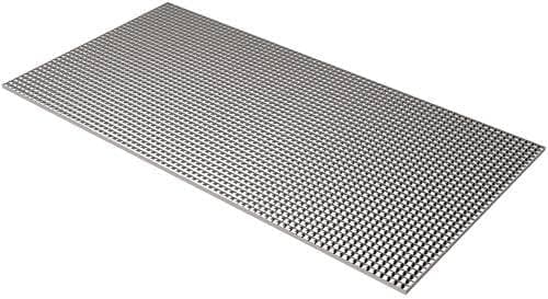 PLASKOLITE 1199238A Polystyrene Egg Crate Lighting Diffuser, Metallic, 23-3/4 x 47-3/4 in, 5per Case - 2492604,