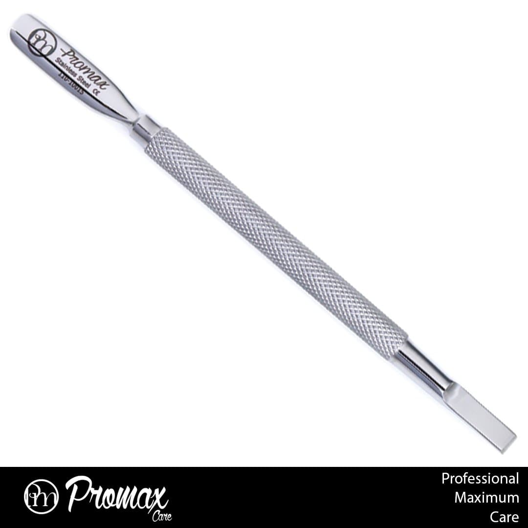 ProMax Professional Cuticle Pusher Nail Cleaner-Double Ended,One Side 9mm and Other Side Cleaner/Scrapers With Round handle Grip-(Cuticle Pusher 9mm/Scraper Cleaner)110-10015