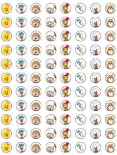 Eureka Suzy's Zoo Faces Stickers