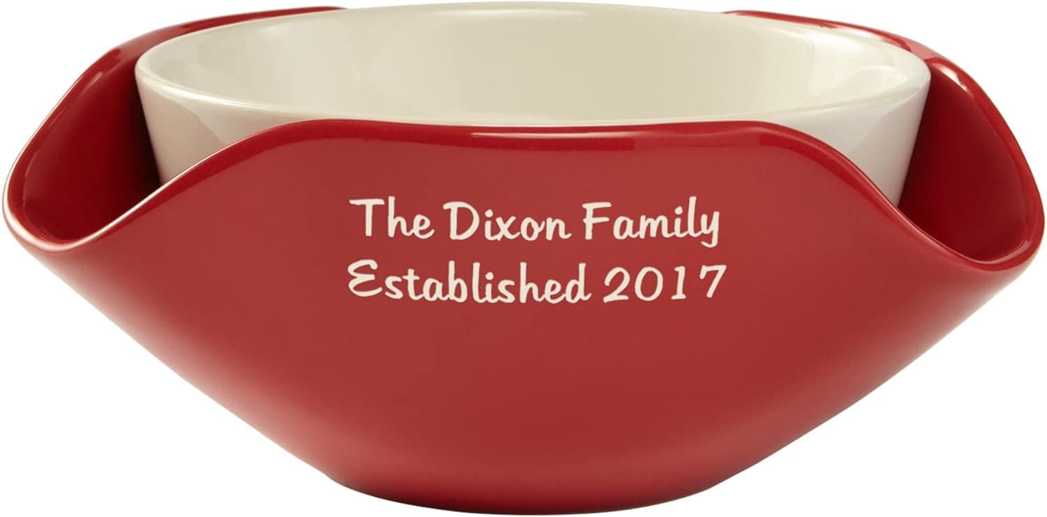 Let's Make Memories Personalized Any Message Snack Bowl Set - For Him - For Father’s Day - Script