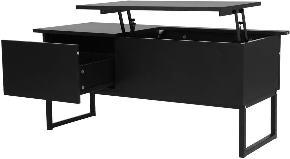 Lift Top Wood Storage Hidden Space Coffee Table - by Choice Products