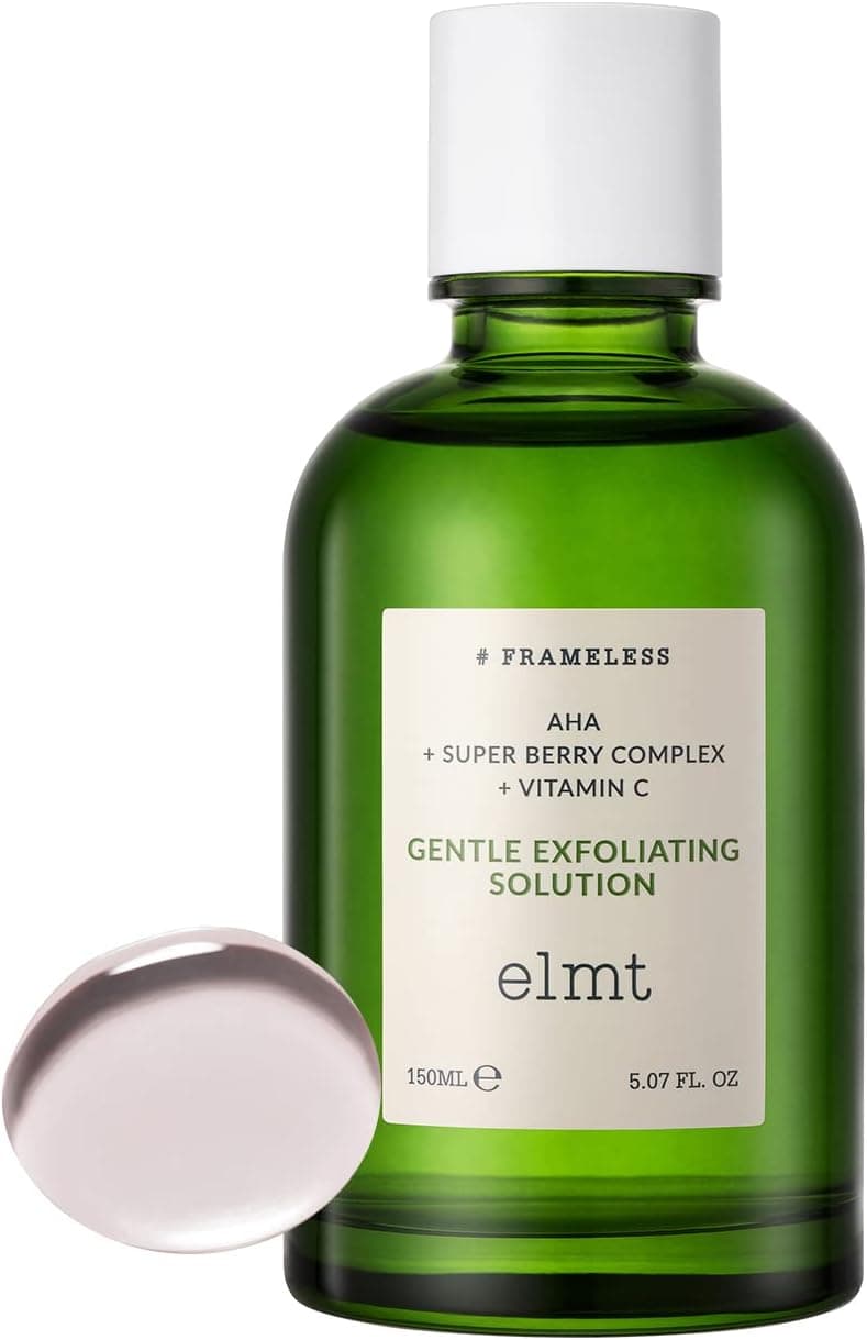 [elmt] Gentle EXFOLIATING Solution, 5.07 fl.oz, Daily exfoliator, AHA, Superberry 49.02%, Remove Dead skincells for skin's Inner Glow, Toner