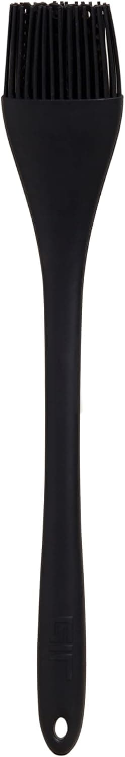 GIR: Get It Right Premium Silicone Basting Brush - Heat Resistant BBQ, Pastry, Turkey Brush - Perfect for Cooking, Grilling, and Baking, Grill - 14 IN, Black
