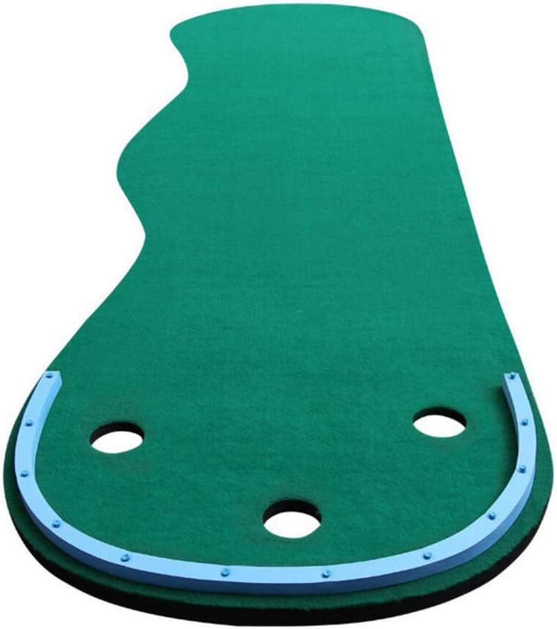 XQ 9.84FT Golf Putting Green Practice Mat,3 Holes