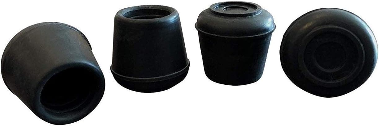 Shepherd Hardware 9128 1-Inch Inside Diameter Rubber Leg Tips, 4-Pack, Black