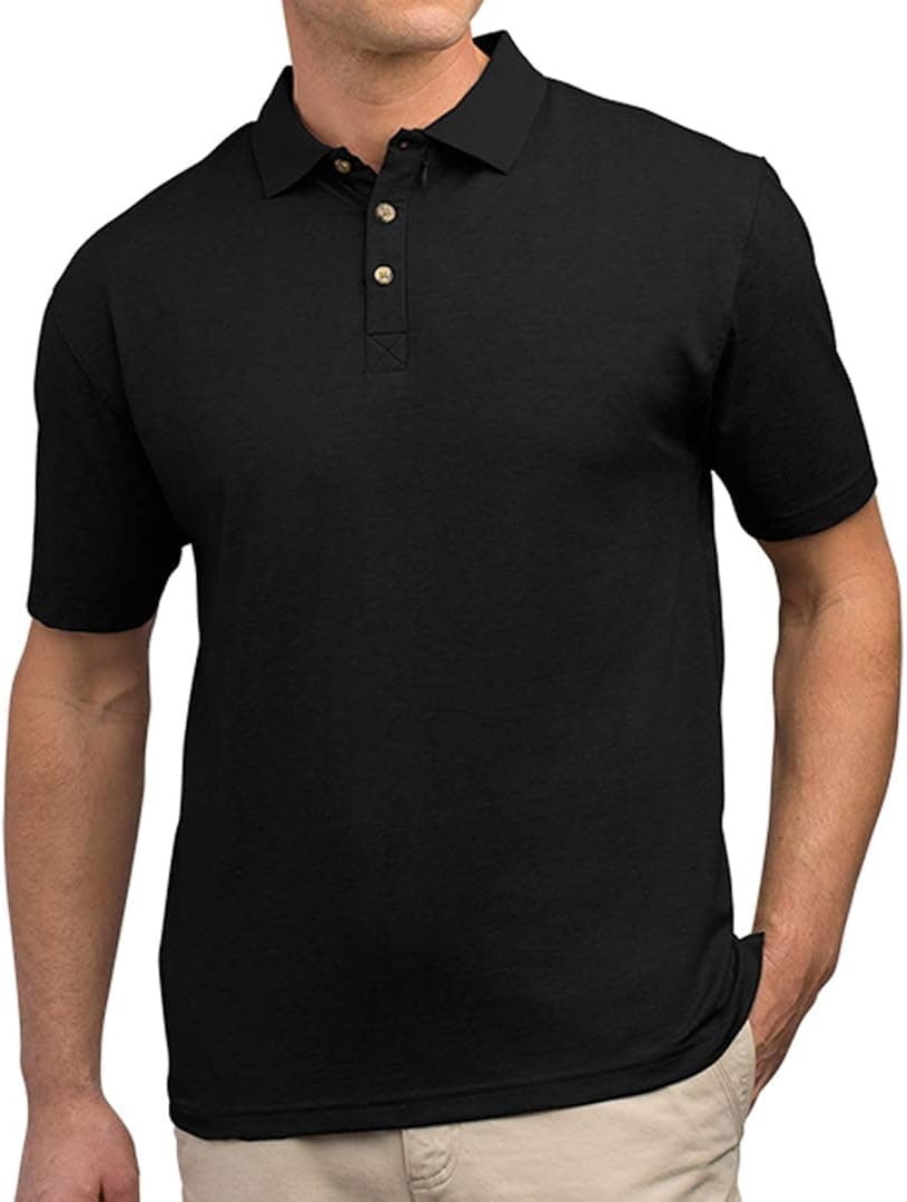 SCOTTeVEST Bamboo Polo Shirt for Men - 3 Hidden Pockets - Breathable Moisture Wicking T-Shirt for Travel & More