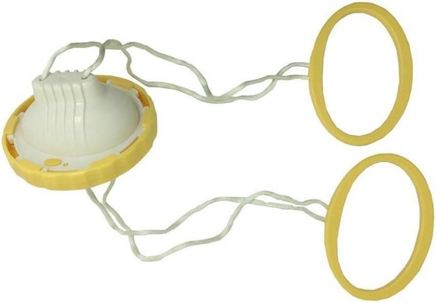 HOMEplus Hand Powered Golden Egg Shaker Egg Scrambler Beater Scrambles Eggs Without Breaking The Shell, Yellow