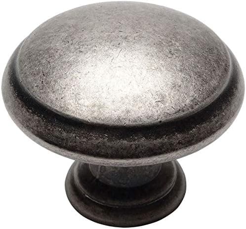 Cosmas 25 Pack 5422WN Weathered Nickel Cabinet Hardware Round Mushroom Knob