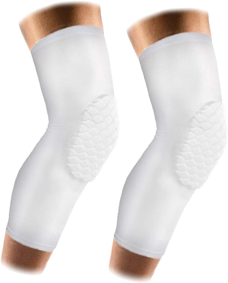 AceList 2 Packs (1 Pair) Protective Compression Wear - Men & Women Basketball Brace Support - Strap & Wrap Knee for Volleyball, Football, Contact Sports -Size M L XL