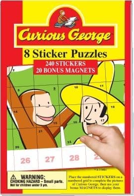 Sticker Puzzles: Curious George