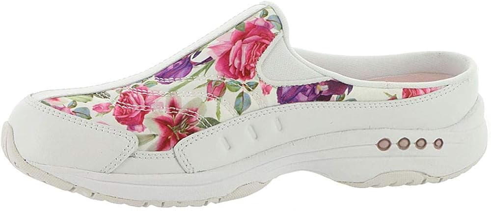 Easy Spirit Women's, Traveltime Classic Clog White Floral
