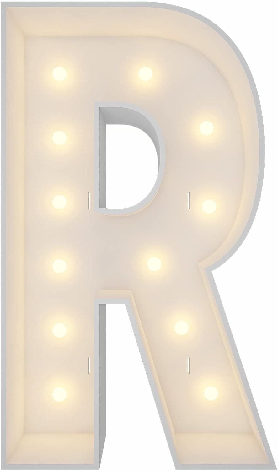 4FT Marquee Light Up Letters, Marquee Letters R, Large Mosaic Balloon Frame Letters Giant Letters For Engagement Decorations Birthday Party Decor Wedding Decorations, Balloon Arch Kit