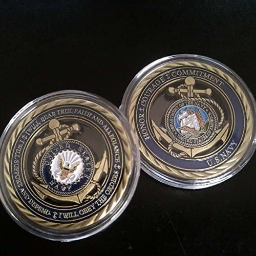 Navy Core Values Military Challenge Coin