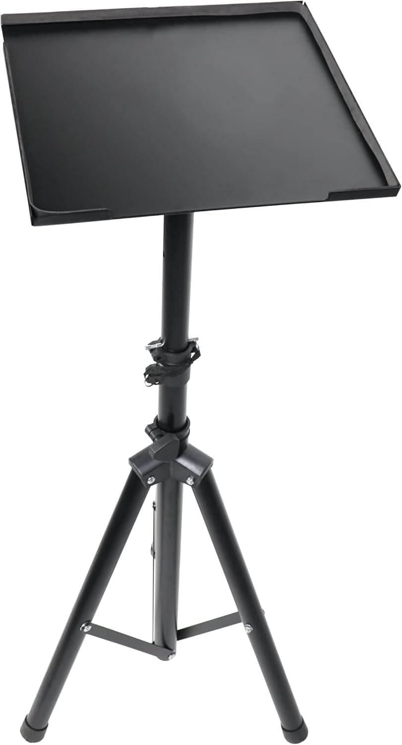 Gemini Sound PST-01 Universal DJ Equipment Accessories Laptop Computer Projector Screen Mount Desk Tripod Stand Tray Perfect for Live, Studio, Home Book Stand or Keyboard Use