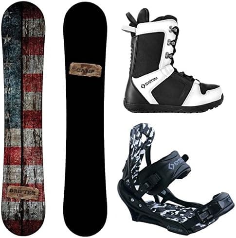 Camp Seven Drifter and APX Men's Complete Snowboard Package 2023 New