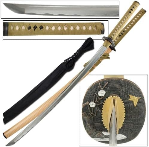 Natural Earth Tone Full Tang Katana Sword