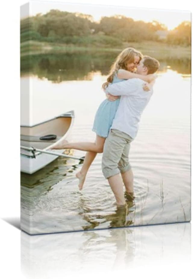 TNMGD Create Personalized Wall Art with Your Photo on Canvas - Custom Canvas Prints for Family - Personalized Canvas Pictures for Wall to Print Framed (8" X 10")