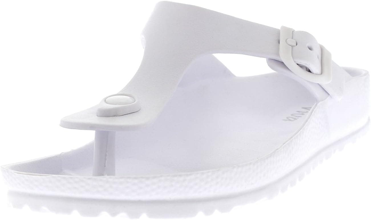 Viva Womens Open Toe EVA T-Strap Holiday Sandals Lightweight Beach Flip Flops