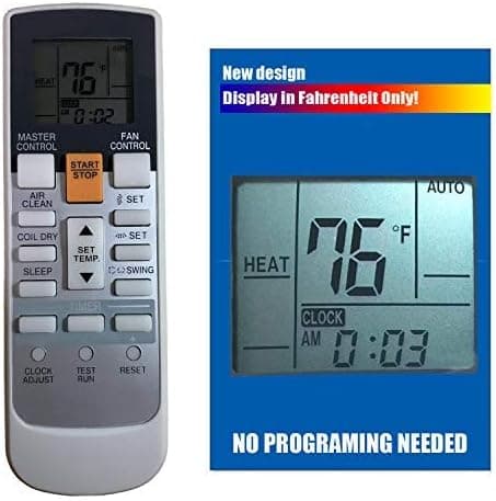 Bastex Replacement for Fujitsu Air Conditioner Remote Control