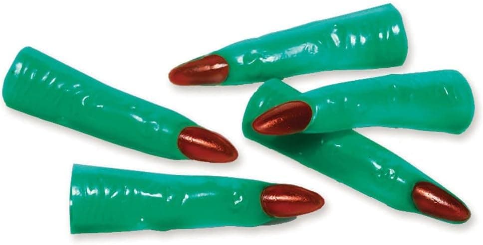 Plastic Witch Fingers - 2 5/8" x 5/8", 10 Pcs