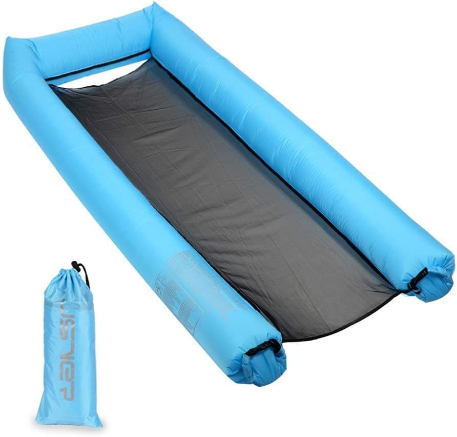 SEGOAL Inflatable Pool Float, Inflatable Floating Bed, Water Sofa Swimming Pool Air Bed & Inflatable Lounger Water Hammock for Adults, Portable, Carry Bag, Premium Fabric, Fade and Stain Resistant