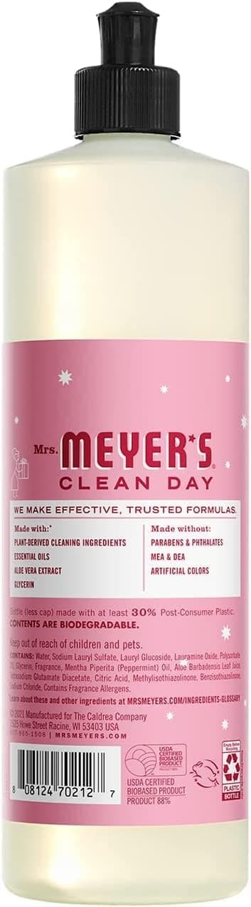 Mrs. Meyer's Holiday Liquid Dish Soap Variety Pack, (Iowa Pine, Orange Clove, and Peppermint Scent), 16 OZ 3 CT