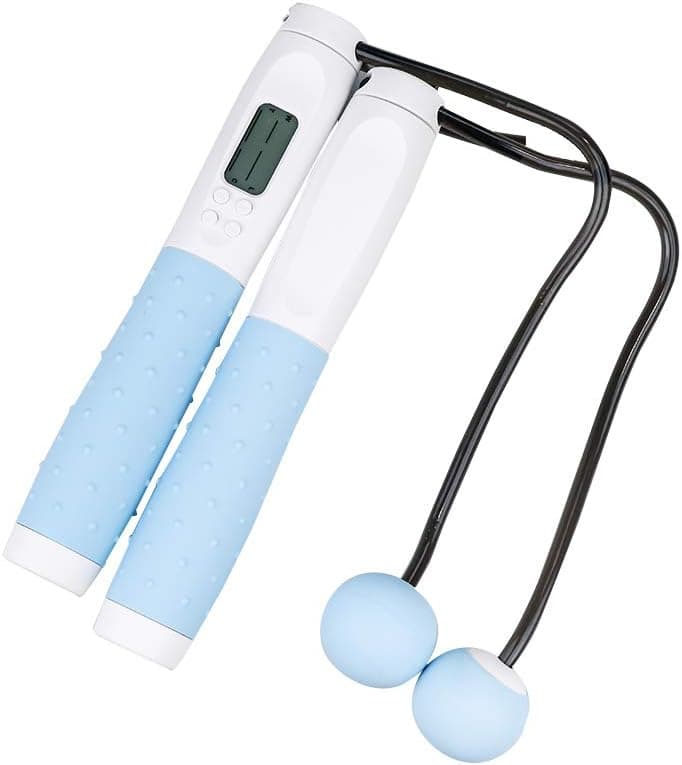 Jump Rope with Digital Counter,Speed Skipping Rope for Exercise,Digital Weight Calories Time Setting Jump Rope,Workout Jump Ropes for Men,Women,Kids, Boys,Girls