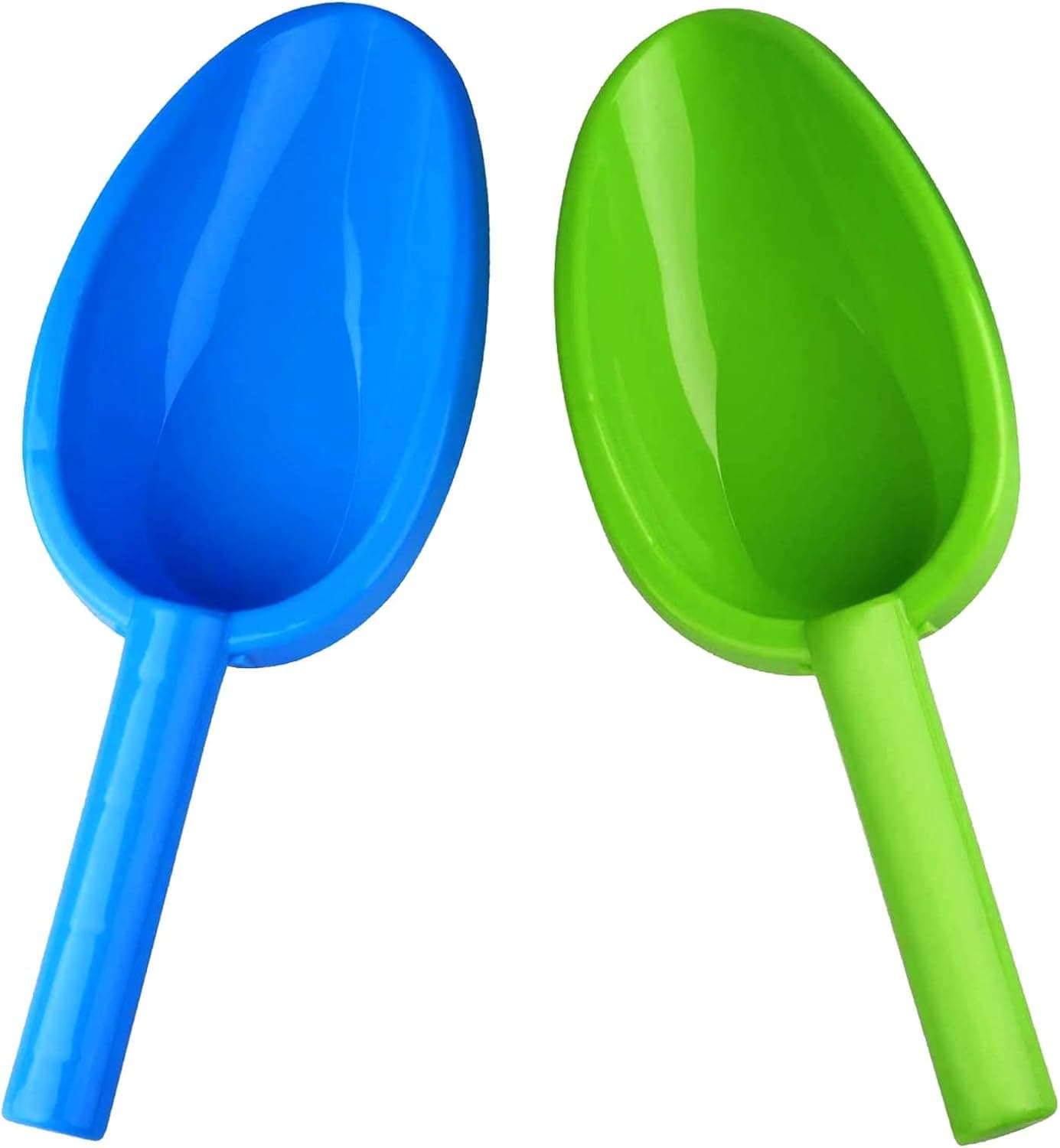LNCOJOLM 14" Beach Sand Garden Shovels Digging Toys for Kids, Sturdy ABS Thick Plastic Plant Tools Spade Scoop Sandbox Equipment for Garden Sand Snow Backyard Summer Fun - 2 Pack