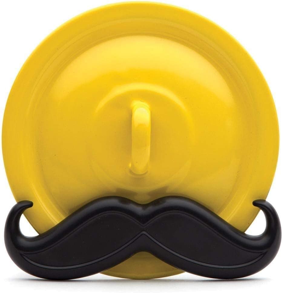 Monkey Business Mario Mustache Wire Pot Lid, Cookbook, Tablet or Picture Holder, Novelty Organizer