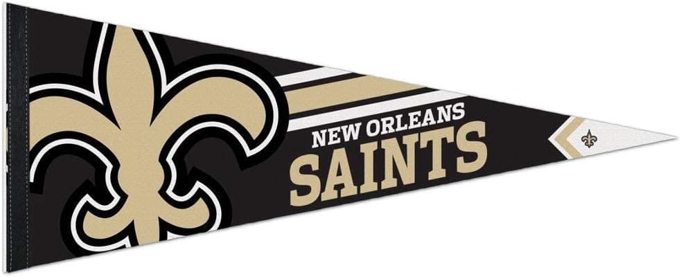 WinCraft NFL 14520115 New Orleans Saints Premium Pennant, 12" X 30"