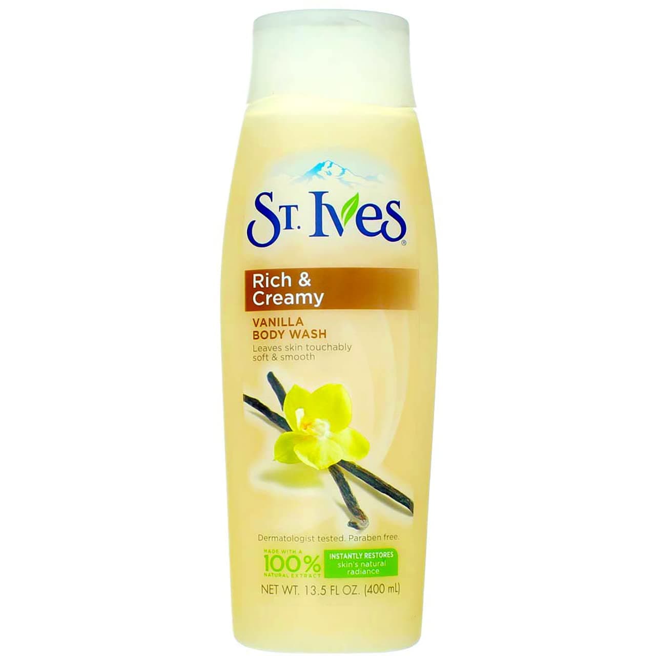 St Ives Body Wash 13.5 Ounce Pampering Vanilla (399ml) (2 Pack)