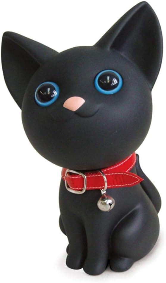 DomeStar Cute Cat Piggy Bank, Black Cat Bank Toy Coin Bank Decorative Saving Bank Money Bank Adorable Cat Figurine for Boy Girl Baby Kid Child Adult Cat Lover