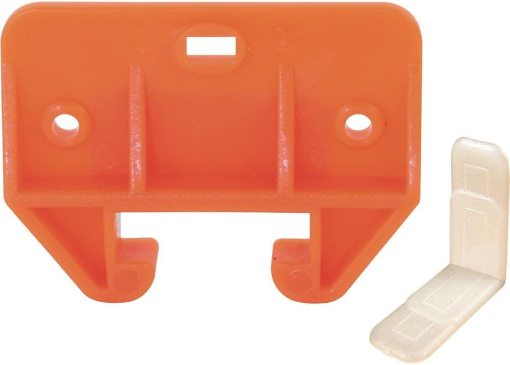Prime-Line R 7152 Orange, Plastic Drawer Track Guide Kit (2-pack)