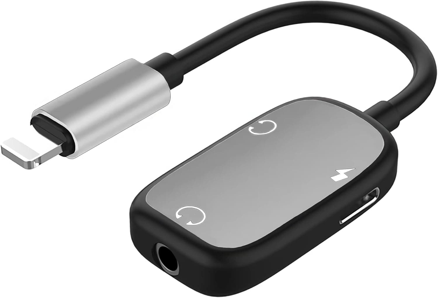 Dual Headphone iPhone Adapter, 2-in-1 Audio and Charging Dongle Adapter, AUX Cord and Charger Splitter Adapter Compatible with iPhone 14/14 Pro Max/13 Mini, 13, 12, 11, XR, XS, X, 8, iPad, iPod & More