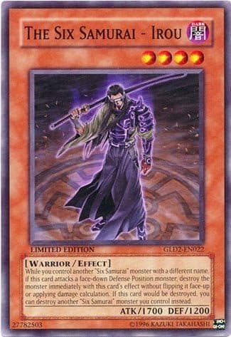 Yu-Gi-Oh! - The Six Samurai - Irou (GLD2-EN022) - Gold Series 2 - Limited Edition - Common