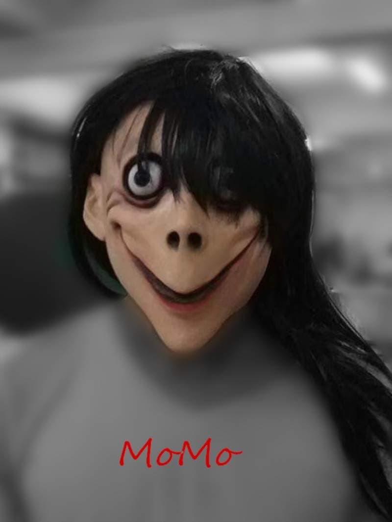 TAIMEI Momo Hacking Overhead Mask with Wig