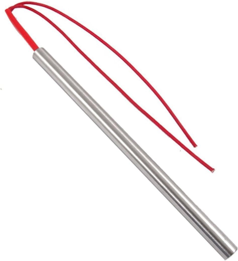 YXQ AC 110V 800W 12 x 200mm Cartridge Heater Heating Element Mould,Silver Tone&Red,2Pcs