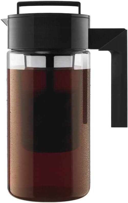 Takeya Cold Brew Iced Coffee Maker, 1-Quart, Black - 2 Pack