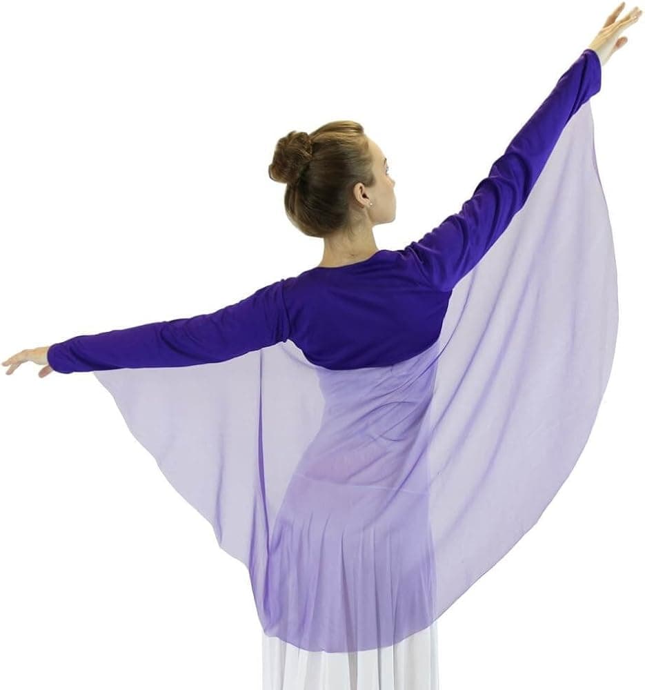 Danzcue Womens Worship Dance Angel Wing Shrug