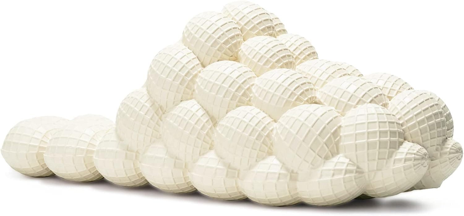Gaatpot Massage Bubble Slides for Women and Men Funny Lychee Bubble Slippers Non-slip Spa Home Bedroom Shower Slippers