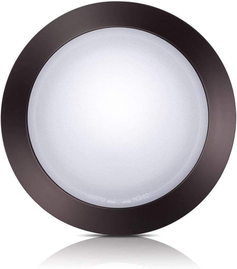 SOLLA 11 Inch Flush Mount Ceiling Light Fixture, Dimmable, 1400LM High Brightness, 20W (160W Equiv.), Natural White, 4000K, Bronze Finish, Ultra-Thin LED Disk Light with ETL/Title 24/FCC Listed