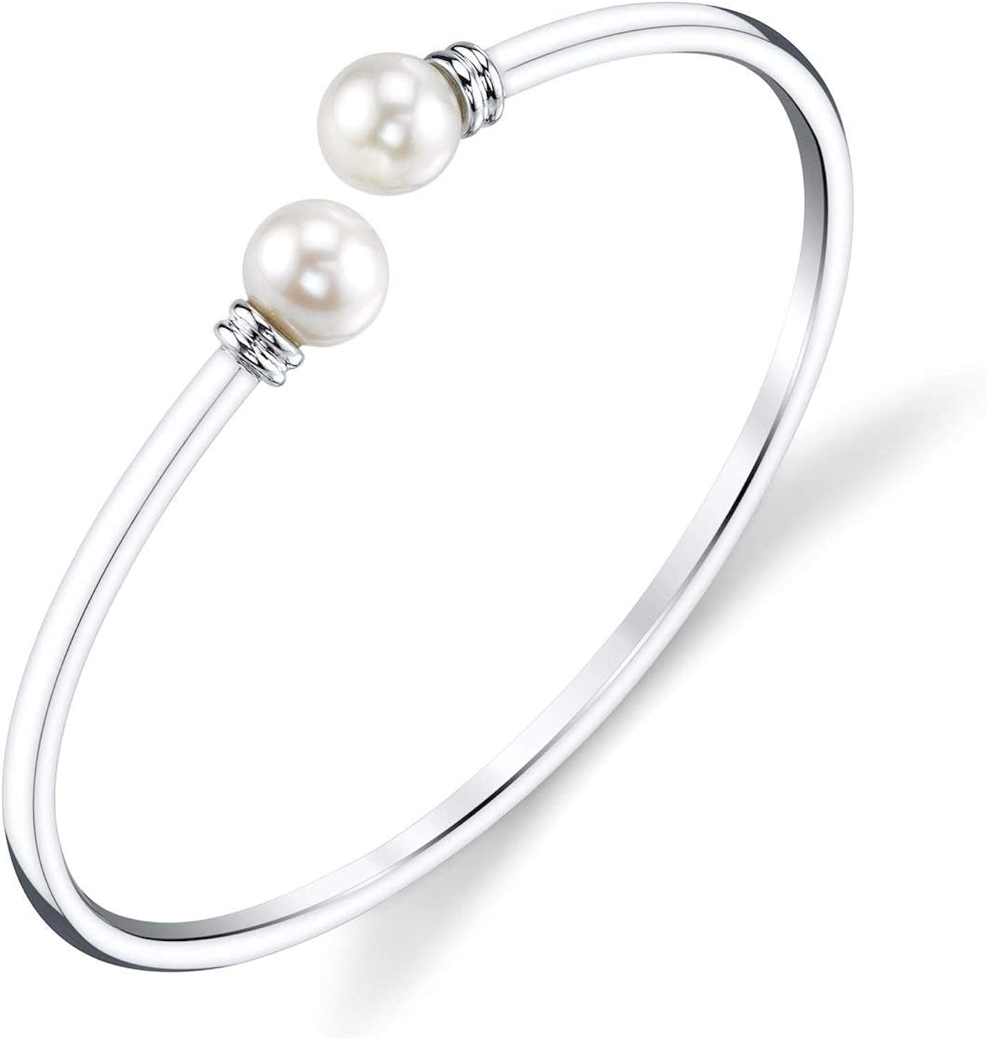 THE PEARL SOURCE 8-9mm Genuine Freshwater Cultured Pearl Jackie Bracelet for Women